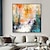 levne Abstraktní malby-barevný akryl abstraktní malba velká ručně malovaná nástěnná malba abstraktní plátno umělecká malba ručně dělaná nadrozměrná nástěnná malba extra velká malba nástěnná malba