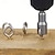baratos Melhoramento Doméstico-Chave de soquete de parafuso borboleta 6.35mm, porca adaptadora de haste hexagonal para ferramenta elétrica, chave de fenda elétrica