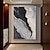 levne Abstraktní malby-ruční barva černá bílá šedá zlatá minimalistická abstraktní malba na plátně s texturou na zeď umělecká výzdoba ložnice zakázkové olejomalby (bez rámu)