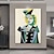 billige Personmalerier-pablo picasso rammeportrett av nush eluard
