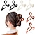 cheap Hair Styling Accessories-Bow Hair Claw Clips for Women, 6 Pcs Plastic Cute Large Hair Claws Bow Hair Clips, Nonslip Fashion Hair Claw Clips Hair Accessories Gifts for Women Teen Grils