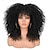 billiga Peruk med mänskligt hår utan hätta-lockiga peruker för svarta kvinnor svart afro lockig peruk med lugg människohår långt kinky lockigt hår