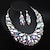 cheap Jewelry Sets-Jewelry Set 3pcs Rhinestone Alloy 1 Necklace Earrings Women&#039;s Elegant Vintage Stylish Geometrical Geometric Jewelry Set For Wedding Party Wedding Guest