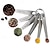billiga Köksredskap och -apparater-mätskedar set rostfritt stål mätskedar set om 6 metall mätskedar för att mäta torra och flytande ingredienser för matlagning bakning