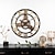 baratos Decoração de Parede-Relógio de parede retro europeu de madeira ouro romano engrenagem relógio decorativo luxo clássico relógio de quartzo design moderno para decoração de casa relógios de parede 58 cm