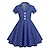 cheap Historical &amp; Vintage Costumes-Polka Dots Retro Vintage 1950s Dress A-Line Dress Flare Dress Girls&#039; Polka dots Christmas Event / Party Cocktail Party Prom Kid&#039;s Dress