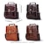 cheap Men&#039;s Bags-Men&#039;s Crossbody Bag Shoulder Bag Messenger Bag Nappa Leather Cowhide Daily Zipper Solid Color Light Brown Dark Brown Brown