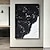 abordables Pinturas abstractas-pintado a mano gran pintura abstracta en blanco y negro conjunto de pintura texturizada 3d de 2 pintura abstracta minimalista en blanco negro lista para colgar