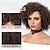 cheap Black &amp; African Wigs-Synthetic Wig Afro Curly Bob Wig 10 inch Dark Brown Synthetic Hair Women&#039;s Dark Brown