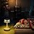 tanie Lampy stołowe-Lampa stołowa led grzybkowa USB ładowanie za pomocą przełącznika przyciskowego trójkolorowa lampa biurkowa lampka nocna dekoracyjna lampka nocna lampka nocna lampka nocna wystrój wnętrz dla baru kawiarnia sypialnia