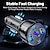 cheap Car Charger-5-in-1 Dual line Car Charger 75W Quick Charge One Tow Five 3USB2PD Car Phone Charger
