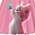 tanie Sukienki-Dziewczyny &#039; 3D Kot Sukienka Różowy Krótki rękaw Druk 3D Lato Śłodkie Słodkie Dzieci 3-12 lat Codzienne sukienki Do kolan Poliester Regularny