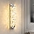 Недорогие Бра-светодиодная люстра, современный хрустальный настенный светильник для внутреннего освещения, лампы изголовья для спальни, прихожей, гостиной отеля, теплый белый + белый + холодный белый, 31,5/48 см