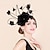 זול כובעים וקישוטי שיער-סרטי ראש fascinators כובעים sinamay כובע עליון כלה כובע בוקרים חתונה קוקטייל חתונה אלגנטית חתונה עם כיסוי ראש נוצת ריינסטון