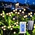 cheap Pathway Lights &amp; Lanterns-1 Set 5 Pcs 30 Leds Solar Firefly Light, Upgraded Solar Version 8 Flashing Mode with Remote Control - Waterproof Solar Garden Light for Walkway, Deck, and Terrace Swinging Garden Decoration