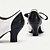 رخيصةأون أحذية نسائية-نسائي كعوب مضخات أحذية مصنوعة يدويا أحذية كلاسيكية مناسب للحفلات الأماكن المفتوحة عيد الحبّ عقدة كعب القطة أمام الحذاء على شكل دائري أنيق عتيق جلد دانتيل أبيض