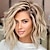 cheap Older Wigs-Soft Wavy Medium Wigs Natural Looking Synthetic Wigs for Ladies Daily Cosplay Hair Wig