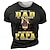 cheap Men&#039;s 3D T-shirts-Father&#039;s Day papa shirts Being a Dad Is an Honor Lion Daily Retro Vintage Men&#039;s 3D Print T shirt Tee Sports Outdoor Holiday Going out T shirt Black Dark Green Army Green Short Sleeve Crew Neck Shirt