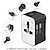cheap Car Charger-Multi-function Converter Socket Global Pass Converter Socket Multi-USB Converter Plug