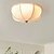tanie Lampy sufitowe-Lampa sufitowa do montażu podtynkowego 30/40/50cm szeroka biała tkanina półkolisty klosz do sypialni przedpokój salon jadalnia łazienka kuchnia