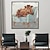 baratos Pinturas de Animais-pintura feita à mão de uma vaca sentada em um sofá pintura a óleo de vaca abstrata feita à mão arte única pintura em tela de animal vibrante arte de parede pintura de vaca para sala de estar decoração