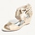 baratos Sapatos de Noiva-Mulheres Sapatos De Casamento Sapatos de noiva Laço Salto Plataforma Dedo Aberto Cetim zíper Prata Preto Branco