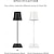 cheap Table Lamps-Portable Dimmable Table Lamp Cordless LED Lamp Aluminum Infinite Dimming Table Lamp Dining Room Bedroom Minimalist Type-C Rechargeable Battery Atmosphere Long Lasting