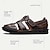 cheap Men&#039;s Sandals-Men&#039;s Sandals Sporty Sandals Fishermen sandals Handmade Shoes Closed Toe Sandals Leather Italian Full-Grain Cowhide Breathable Comfortable Slip Resistant Lace-up Black Brown