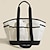 cheap Handbag &amp; Totes-Women&#039;s Tote Bag Set Diaper Bag Tote Canvas Outdoor Daily Holiday Buttons Large Capacity Solid Color Black White