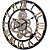 baratos Decoração de Parede-Relógio de parede retro europeu de madeira ouro romano engrenagem relógio decorativo luxo clássico relógio de quartzo design moderno para decoração de casa relógios de parede 58 cm