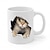 abordables Mugs et tasses-Tasse de chaton d&#039;impression 3D trou dans une tasse murale, tasse de chat en céramique tasse de chat de nouveauté 3D tasses de chat amoureux de chat tasse de café tasse de club de chat tasse en céramique blanche cadeaux pour hommes femmes