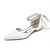 ieftine Pantofi de Mireasă-Pentru femei pantofi de nunta Pantofi Flați Cadouri de Valentin Pantofi albi Nuntă Petrecere Zilnic Apartamente de nuntă Pantofi de mireasa Pantofi de domnișoară de onoare Piatră Semiprețioas