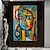 levne Motivy postav-ručně malovaná olejomalba pablo picasso slavný obraz srolované plátno slavná dívka plátno umění bez rámů nástěnná malba domácí nástěnná výzdoba