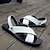 billige Hjemmesko og flipflop-sandaler til mænd-mænds lædersandaler gladiatorsandaler romerske sandaler hjemmesko afslappet ferie strandsandaler sort hvid brun sommer