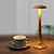 cheap Table Lamps-New Retro Led Table Lamp Imitation Wood Grain Touch Bar Creative Personality Hotel Restaurant Table Lamp