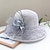 Χαμηλού Κόστους Fascinators-Γοητευτικά Καπέλα Καλύμματα Κεφαλής Οργάντζα Τύπου bucket Ψάθινο καπέλο Καπέλο ηλίου Causal Αργίες Κομψό Ρετρό Με Φτερό Φιόγκοι Ακουστικό Καπέλα