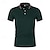 cheap Classic Polo-Men&#039;s Golf Shirt Golf Polo Work Casual Lapel Short Sleeve Basic Modern Color Block Patchwork Button Spring &amp; Summer Regular Fit Depression Green Black White Yellow Pink Red Golf Shirt