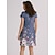 Χαμηλού Κόστους Print Φορέματα-Γυναικεία Καθημερινό φόρεμα Φόρεμα ριχτό Φλοράλ Στάμπα Λαιμόκοψη V Μίνι φόρεμα Βασικό Καθημερινά Παραλία Κοντομάνικο Καλοκαίρι Άνοιξη