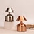 זול מנורות שולחן-5.5 אינץ&#039; מנורת שולחן בצורת פטריה נטענת מתכת עם עמעום בשלושה צבעים מנורת שולחן בסלון חדר שינה מקורה