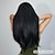 cheap Synthetic Trendy Wigs-Synthetic Wig Uniforms Career Costumes Princess Straight kinky Straight Middle Part Layered Haircut Machine Made Wig 26 inch Black Synthetic Hair Women&#039;s Cosplay Party Fashion Natural Black