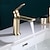 abordables Robinetteries de lavabo-Robinet lavabo - Classique Plaqué Set de centre Mitigeur un trouBath Taps