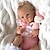 preiswerte Puppen-19 Zoll Lebensechte Puppe Wiedergeborene Babypuppe lebensecht Geschenk Neues Design Kreativ lieblich Stoff 3/4 Silikon-Gliedmaßen und Baumwolle gefüllt Körper mit Kleidung und Accessoires für