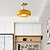 tanie Lampy sufitowe-Lampa sufitowa LED w stylu vintage lampa sufitowa do sypialni jadalnia balkon loft mosiężny materiał szklany 110-240v