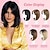 cheap Bangs-Short Hair Topper 12 Inch Layered Hair Toppers with Curtain Bangs for Women with Thinning Hair or Hair Loss Synthetic Wiglets Hair Pieces for Women