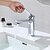 זול ברזים לחדר האמבטיה-חדר רחצה כיור ברז - קלאסי מגולוון סט מרכזי חור ידית אחת אחתBath Taps