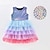 cheap Kids&#039;-Elegant Girls&#039; Mermaid-Style Princess Dress Eye-Catching Color Block Detail &amp; Comfortable for Special Occasions, Birthday &amp; Pageants, for Kids 3-7 Years With 42PCS Glitter Star Hair Clips