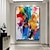 cheap Abstract Paintings-colorful pattle knife painting handmade painting Extra Large  Abstract Painting large canvas art painting for living room oversized wall art modern abstract art painting for living room decoration