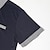 billiga klassisk polo-Herr POLO Shirt Golftröja Ledigt Helgdag Kavajslag Kortärmad Mode Grundläggande Slät Klassisk Stil Sommar Normal Svart Vit Mörk marin Blå POLO Shirt