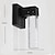 abordables luces de pared al aire libre-Lámpara de pared moderna para exteriores, luz de jardín impermeable a prueba de lluvia, pasillo, balcón, terraza, terraza acristalada, lámpara de cristal LED, soporte de luz 110-240v