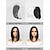 halpa Synteettiset trendikkäät peruukit-Synteettiset peruukit Suora Bob-leikkaus Keskiosa Peruukki 12 tuumaa Musta / Valkoinen Synteettiset hiukset Naisten Monivärinen Sekoitettu väri
